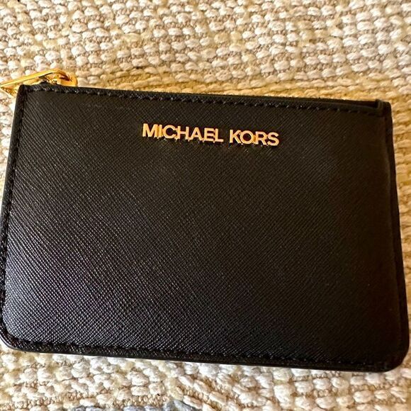 Michael Kors Jet Set Travel Small Top Zip Coin Pouch with ID Holder - Picture 1 of 4